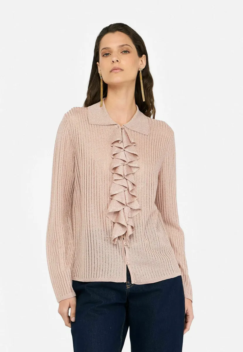 Strickjacke - rose