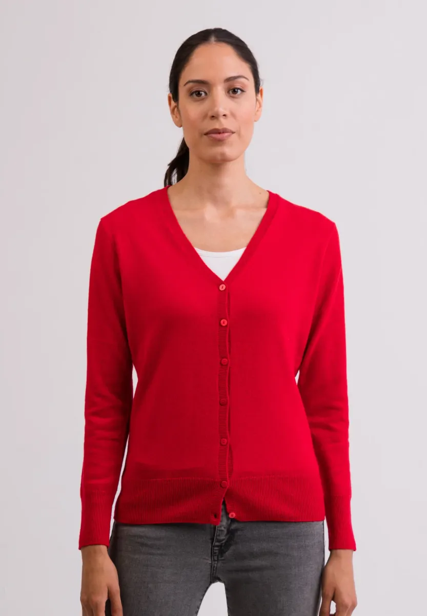 Strickjacke - rot