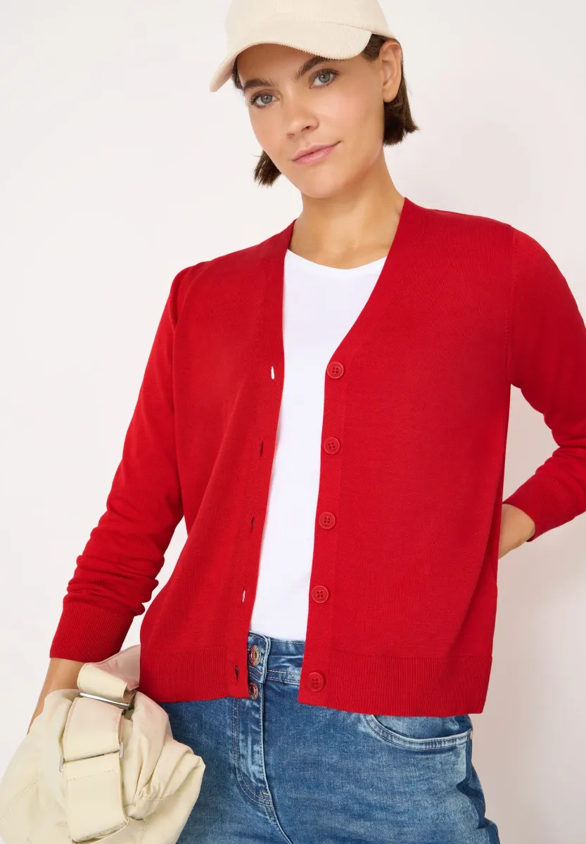 Strickjacke - rot
