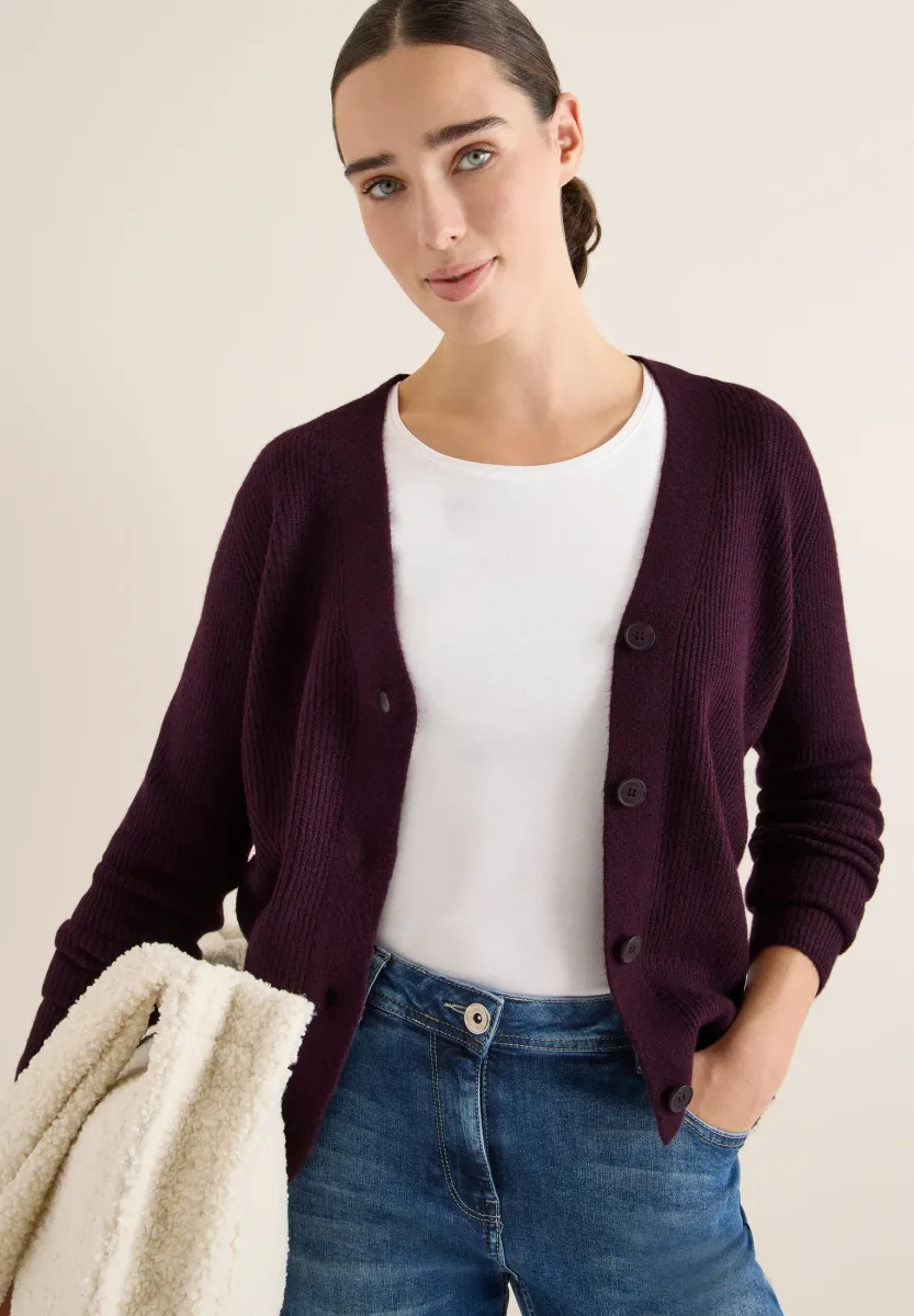 Strickjacke - rot