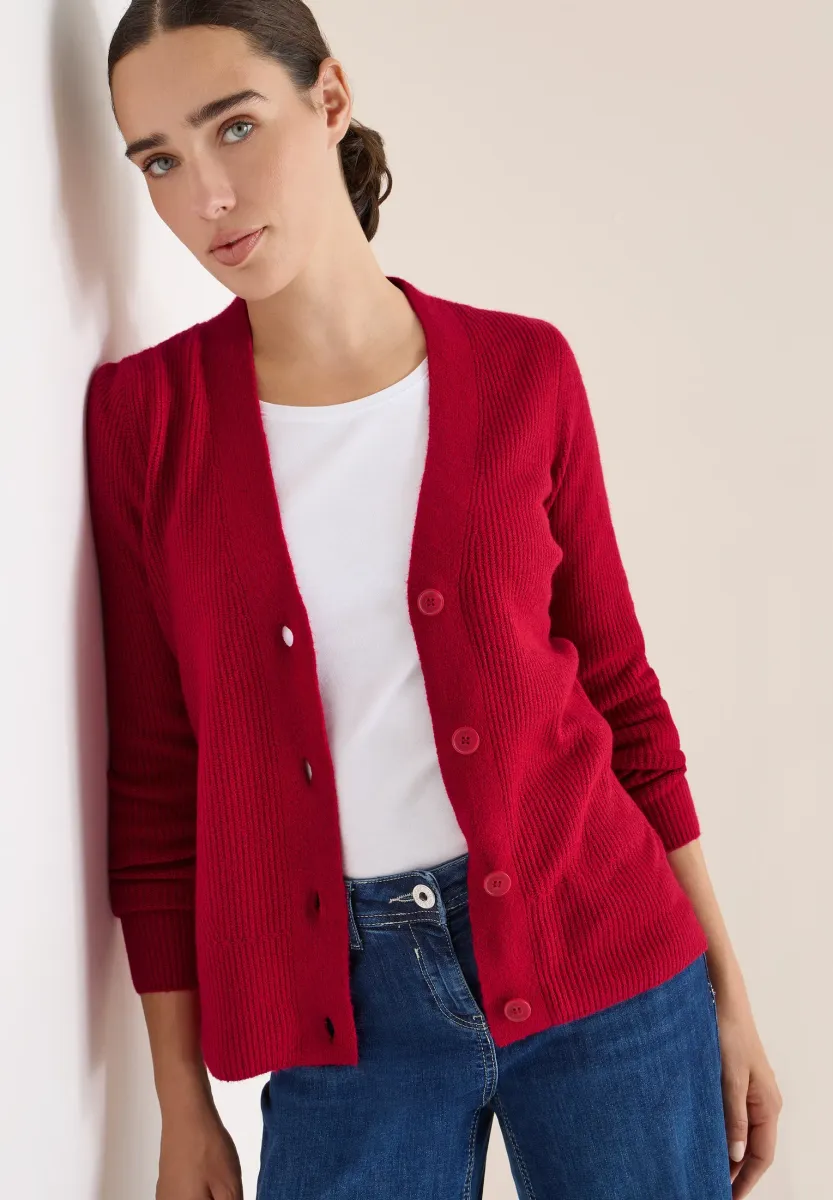Strickjacke - rot