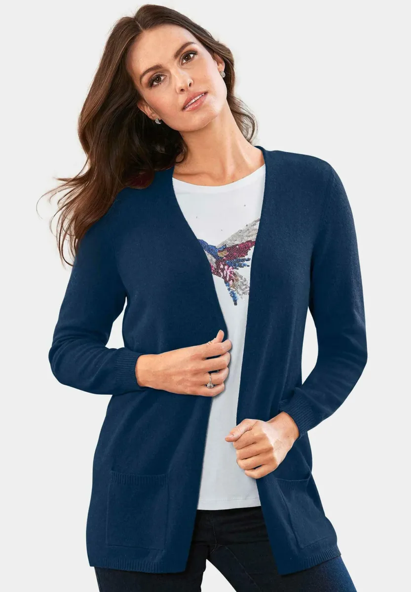 Strickjacke - royal blue