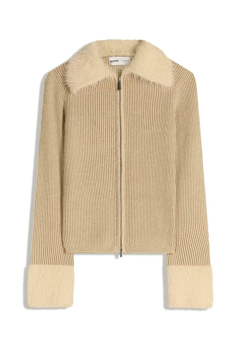 Strickjacke - sand