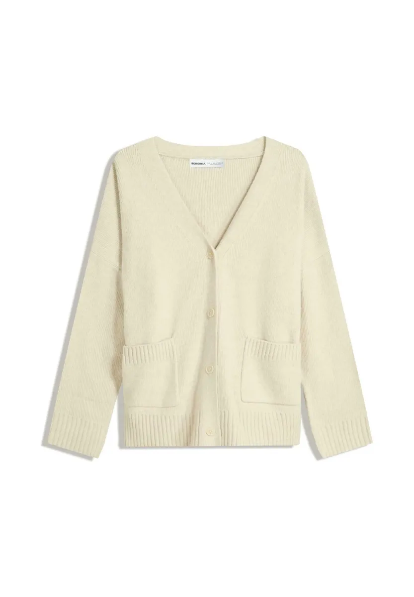 Strickjacke - sand