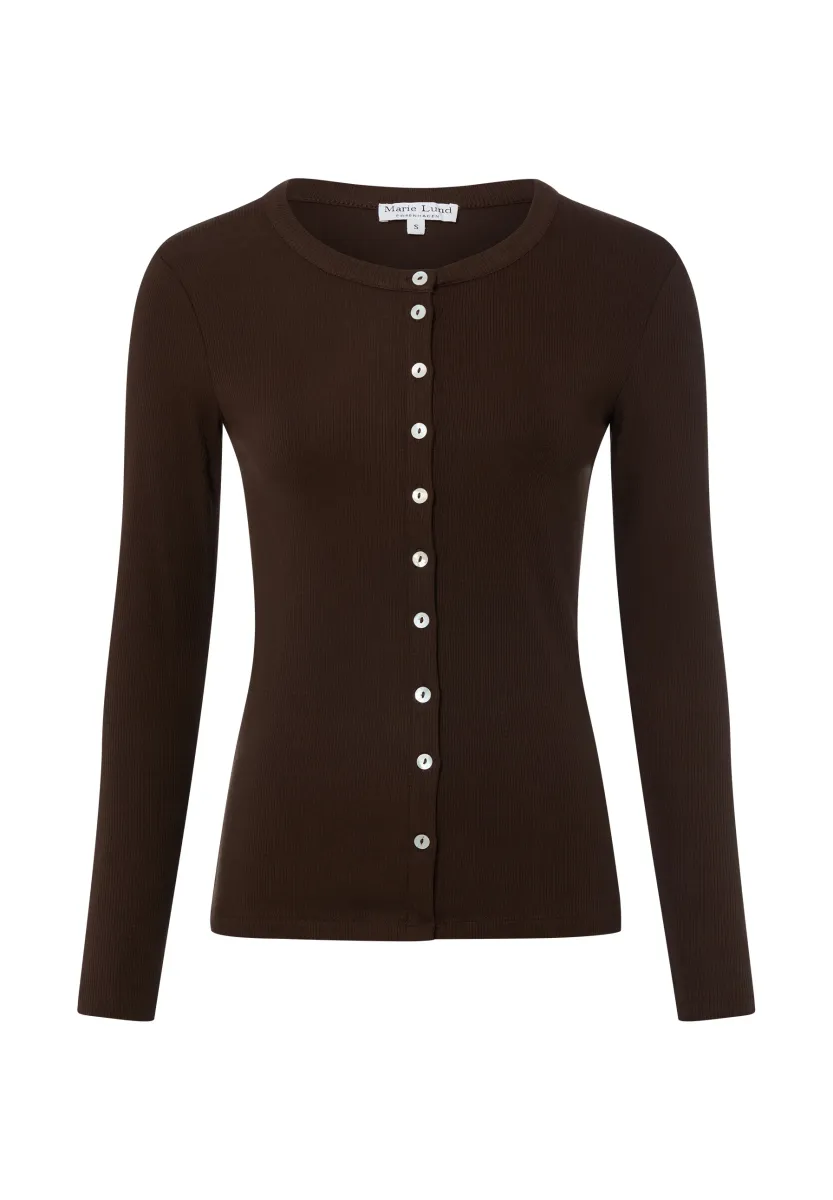 Strickjacke - schoko