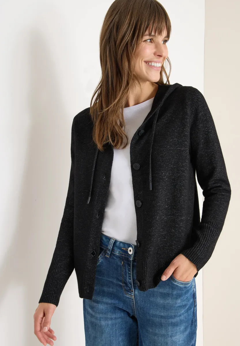 Strickjacke - schwarz