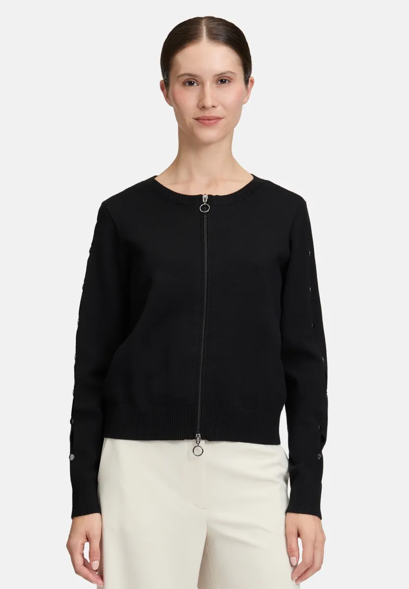 Strickjacke - schwarz