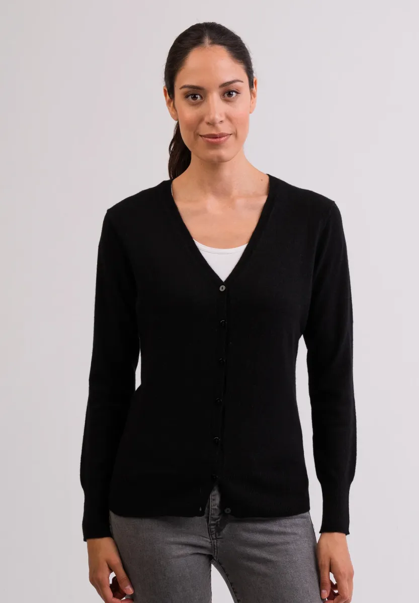Strickjacke - schwarz