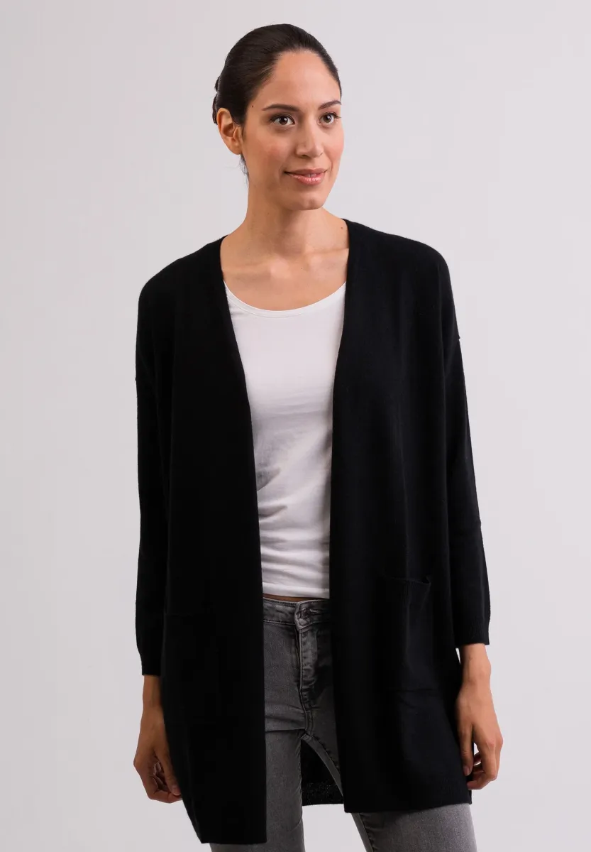 Strickjacke - schwarz
