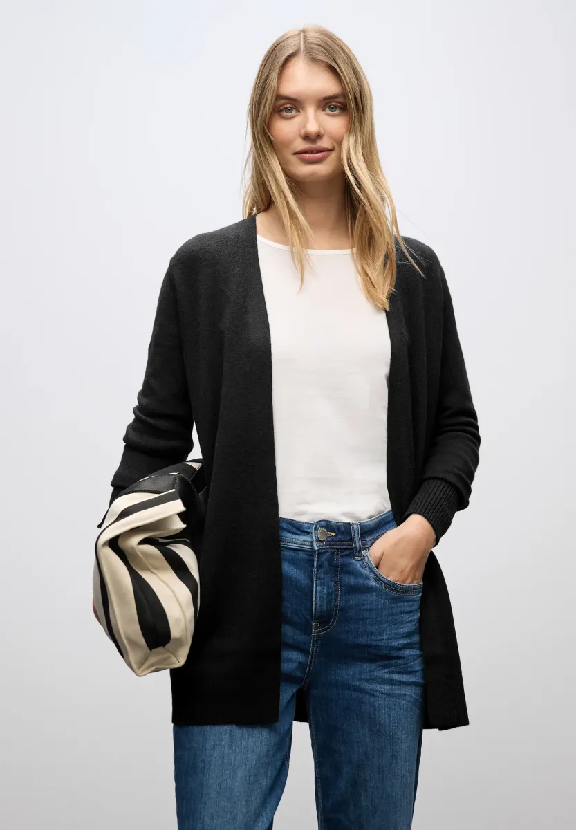 Strickjacke - schwarz