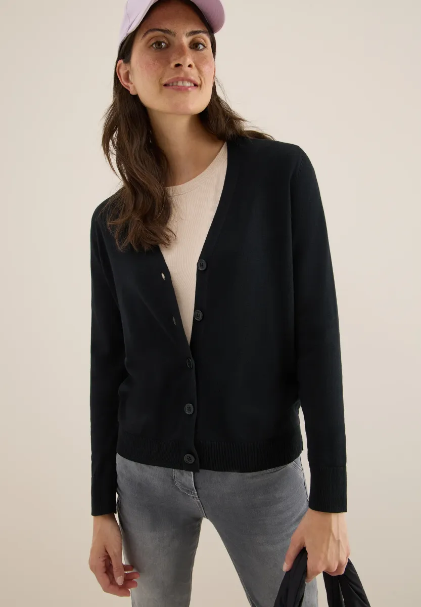 Strickjacke - schwarz
