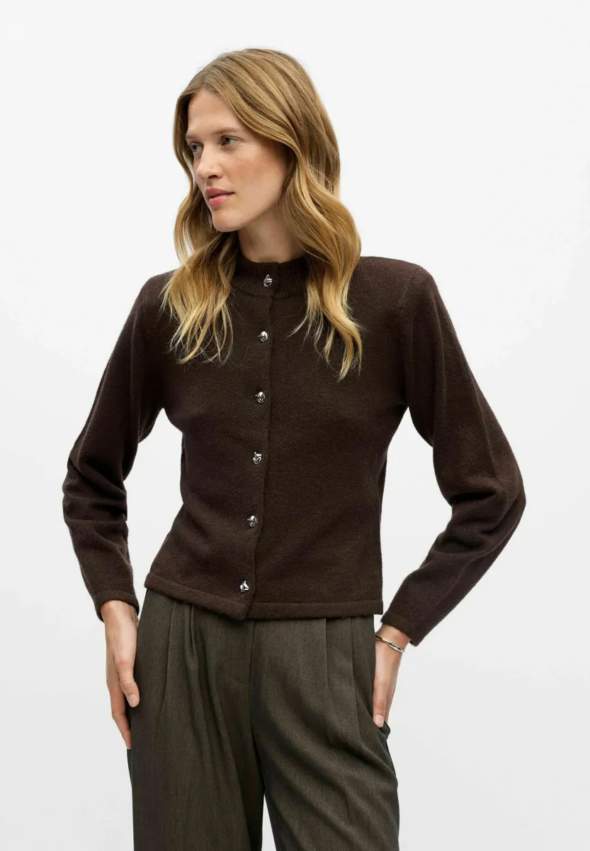Strickjacke - seal brown