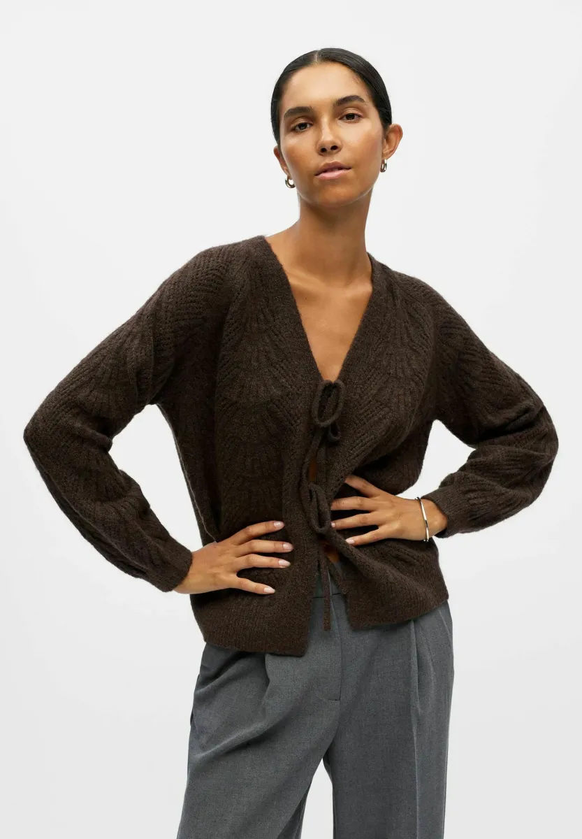 Strickjacke - seal brown
