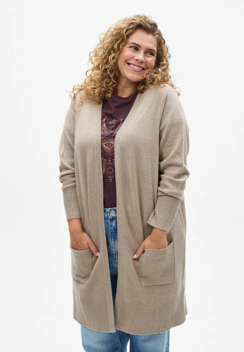 Strickjacke - simply t. white mel.