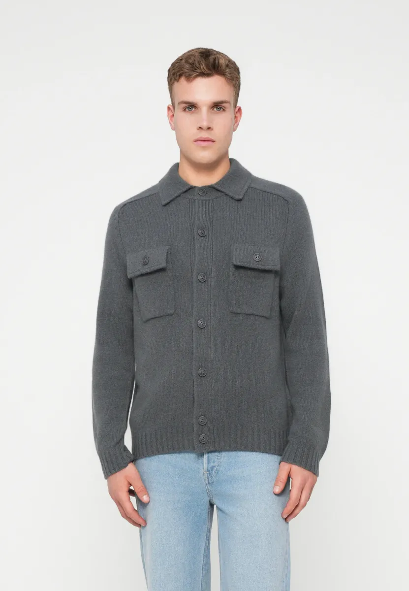 Strickjacke - storm grey