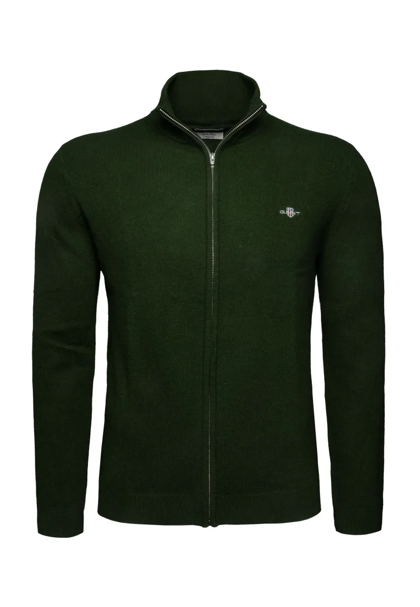 Strickjacke - tartan green