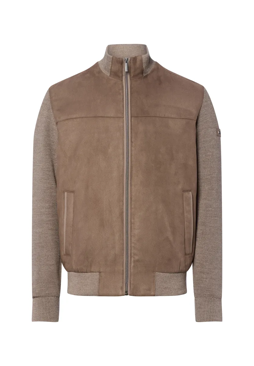 Strickjacke - taupe