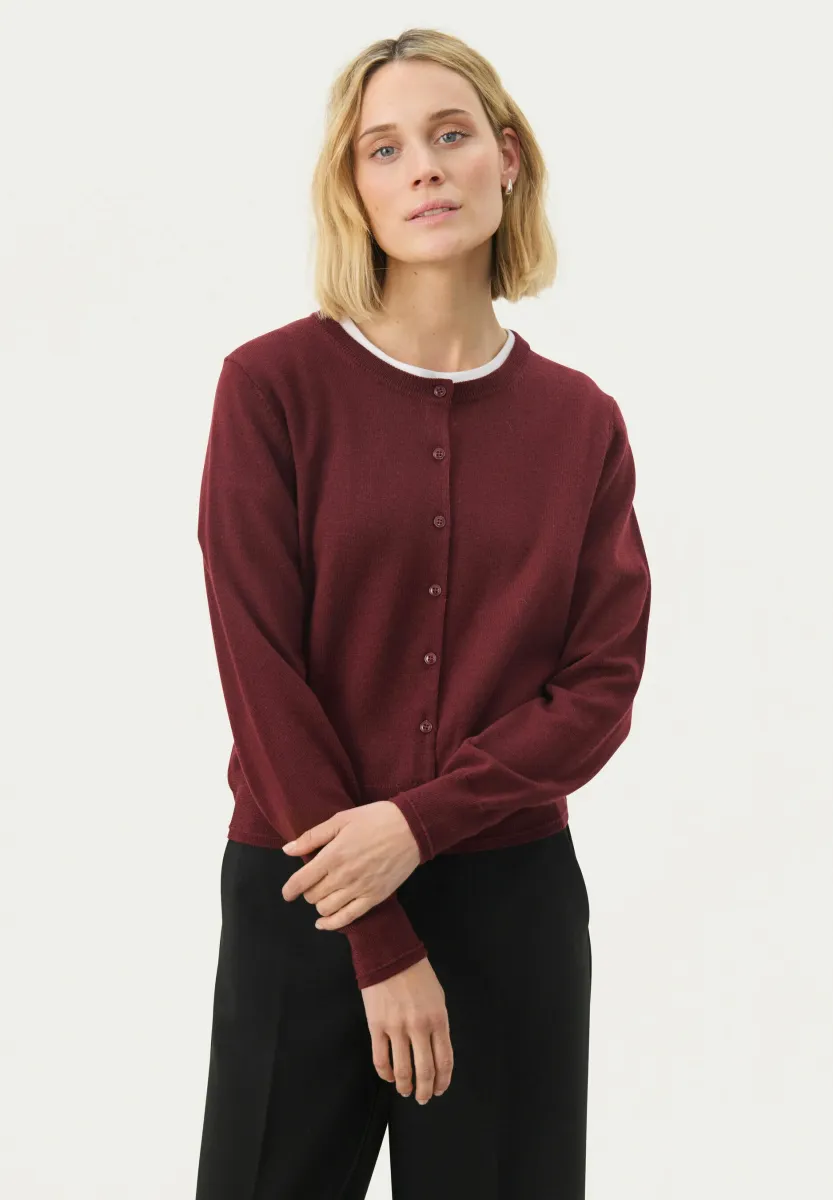 Strickjacke - tawny port