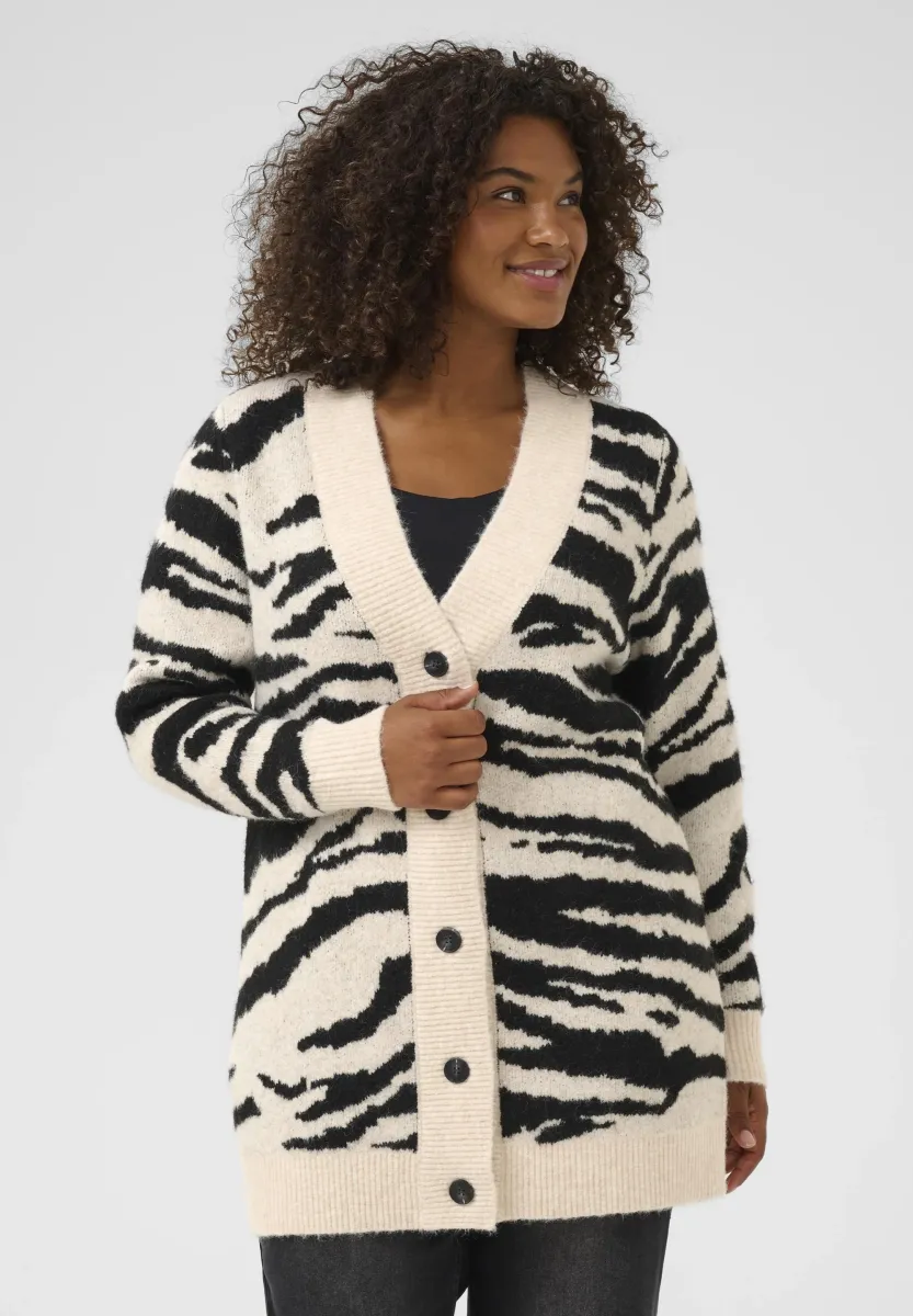Strickjacke - turtledove black animal