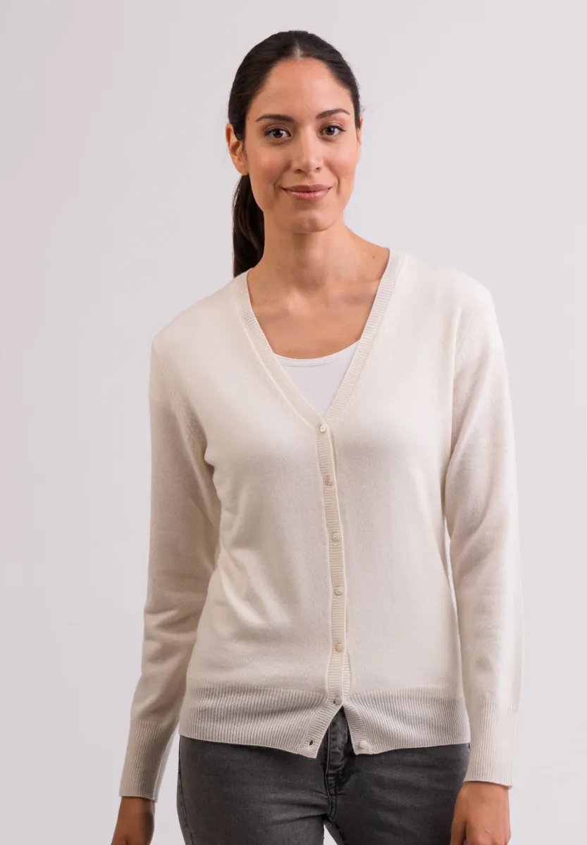 Strickjacke - weiss
