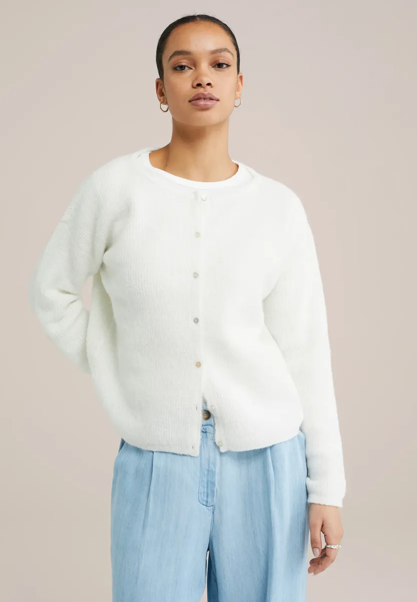 Strickjacke - white