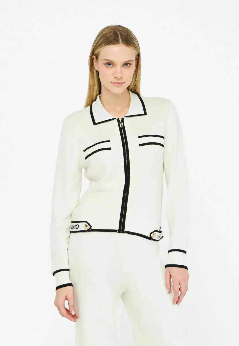 Strickjacke - white