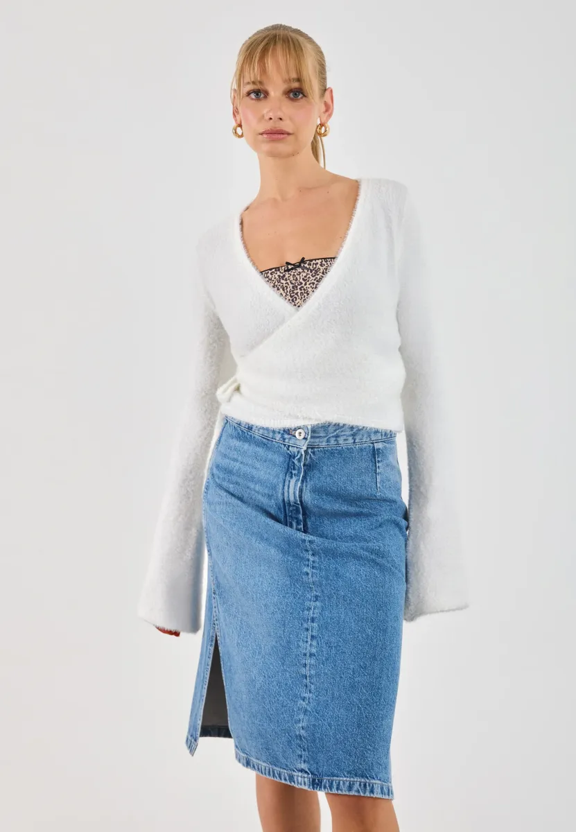 Strickjacke - White