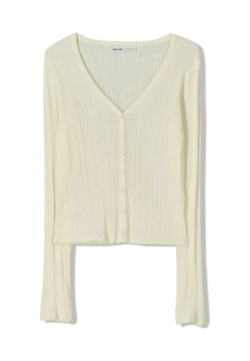 Strickjacke - white