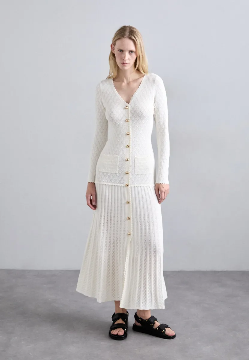 Strickkleid - ecru
