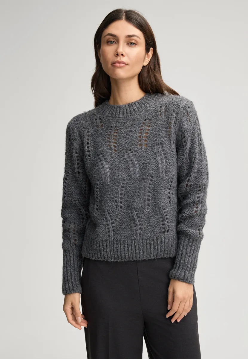 Strickpullover - anthrazit