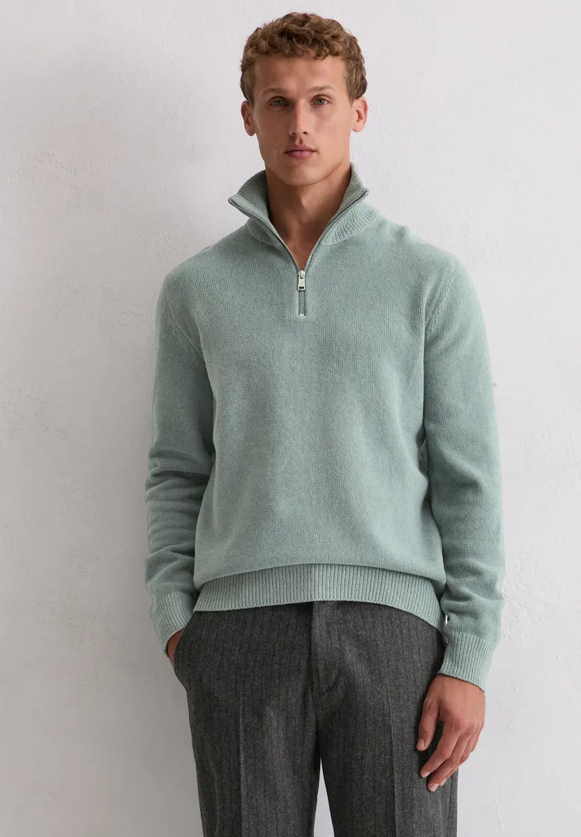 Strickpullover - arctic blue