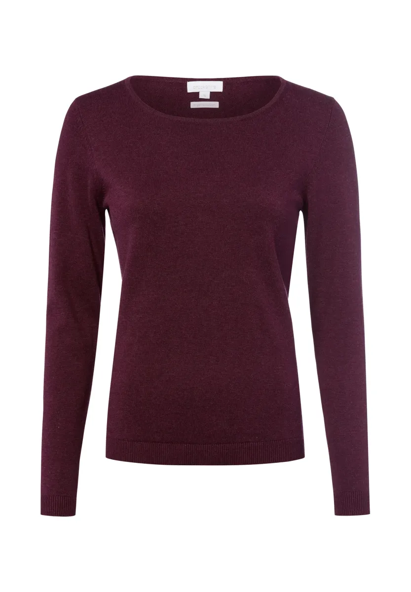 Strickpullover - aubergine
