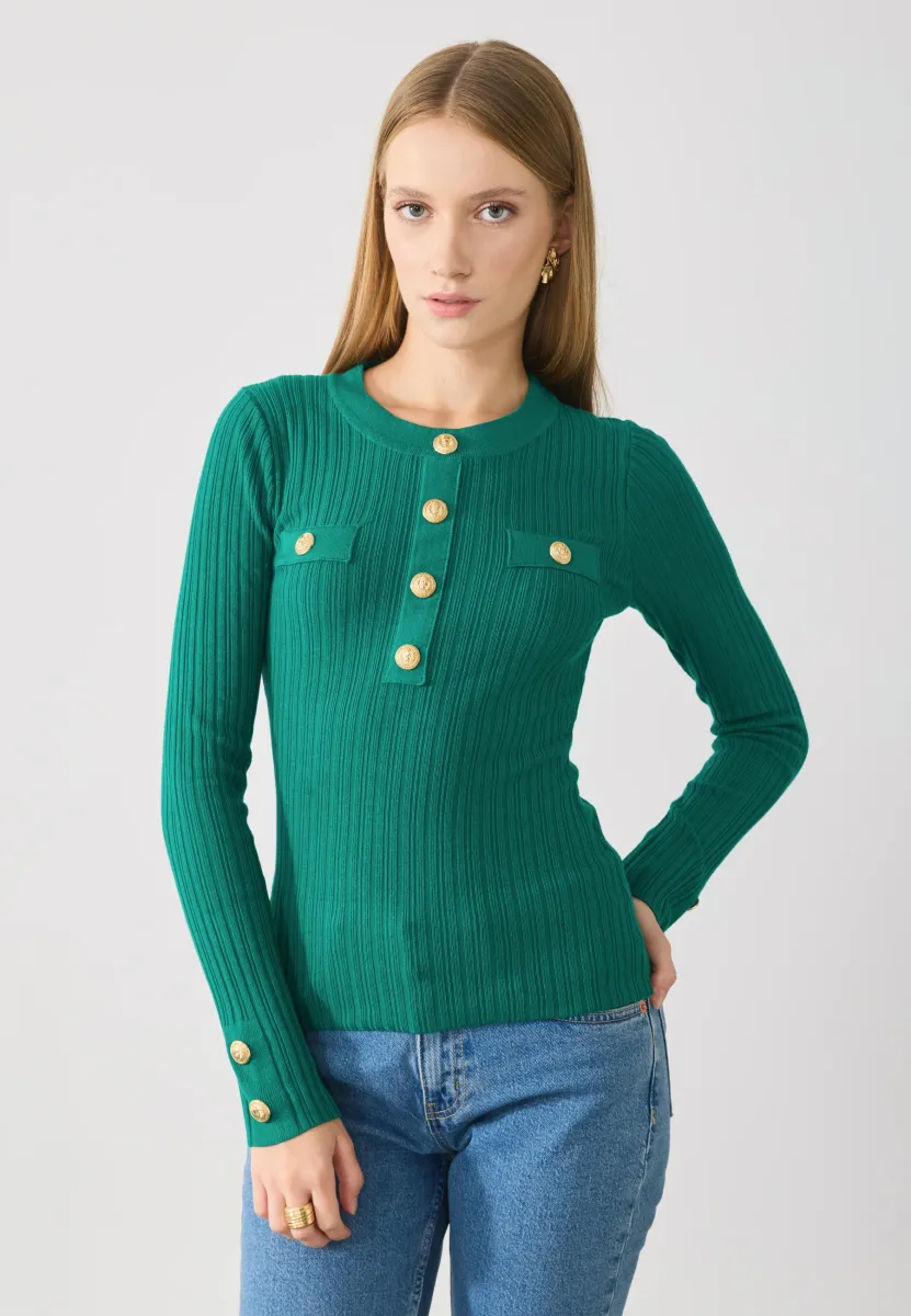 Strickpullover - aventurine
