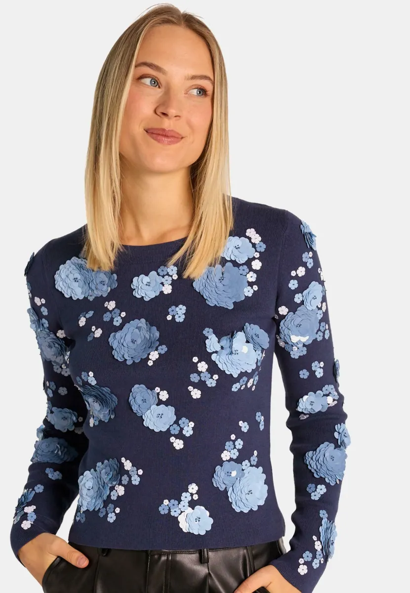 Strickpullover - azul
