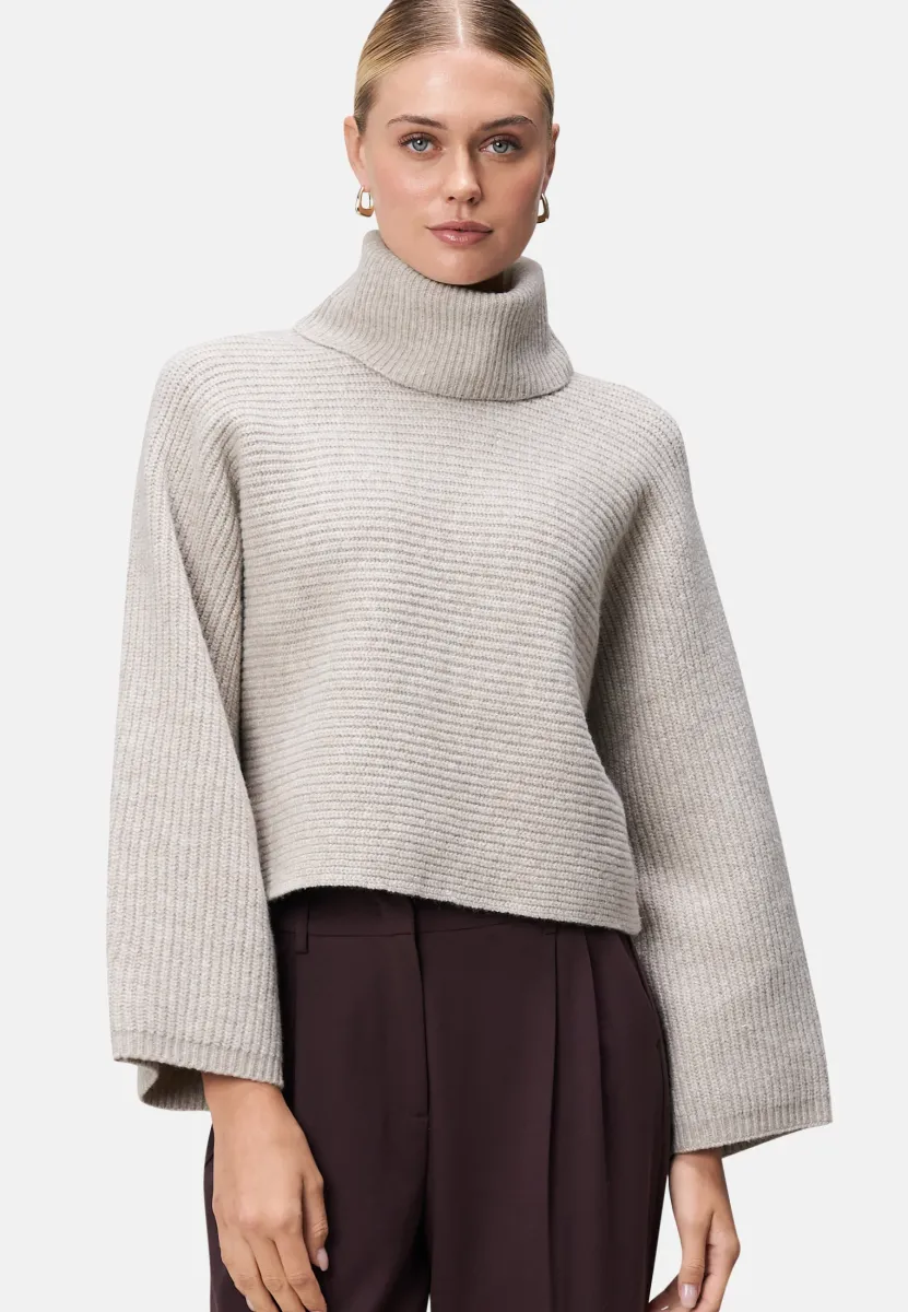 Strickpullover - beige melange