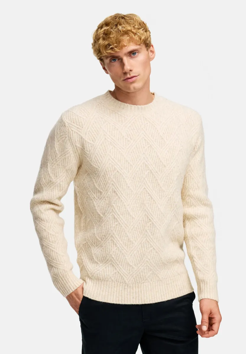 Strickpullover - beige mix