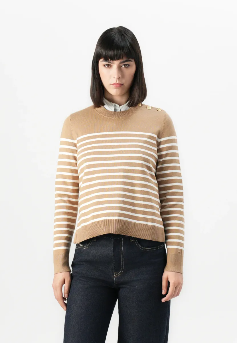 Strickpullover - beige
