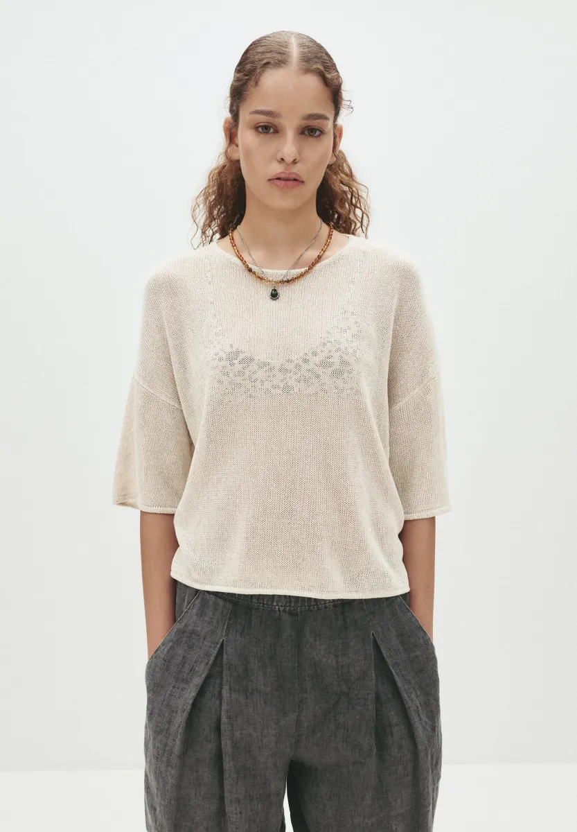 Strickpullover - beige
