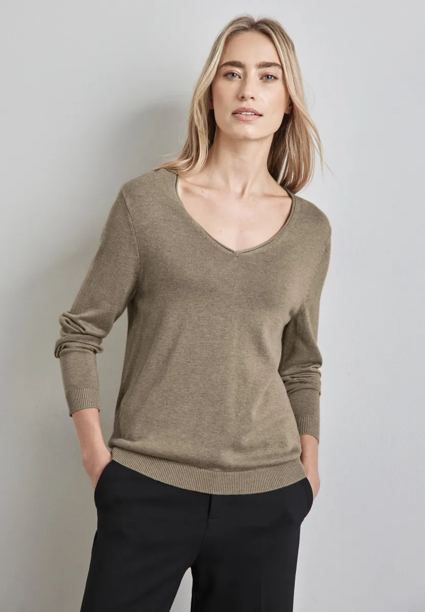 Strickpullover - beige