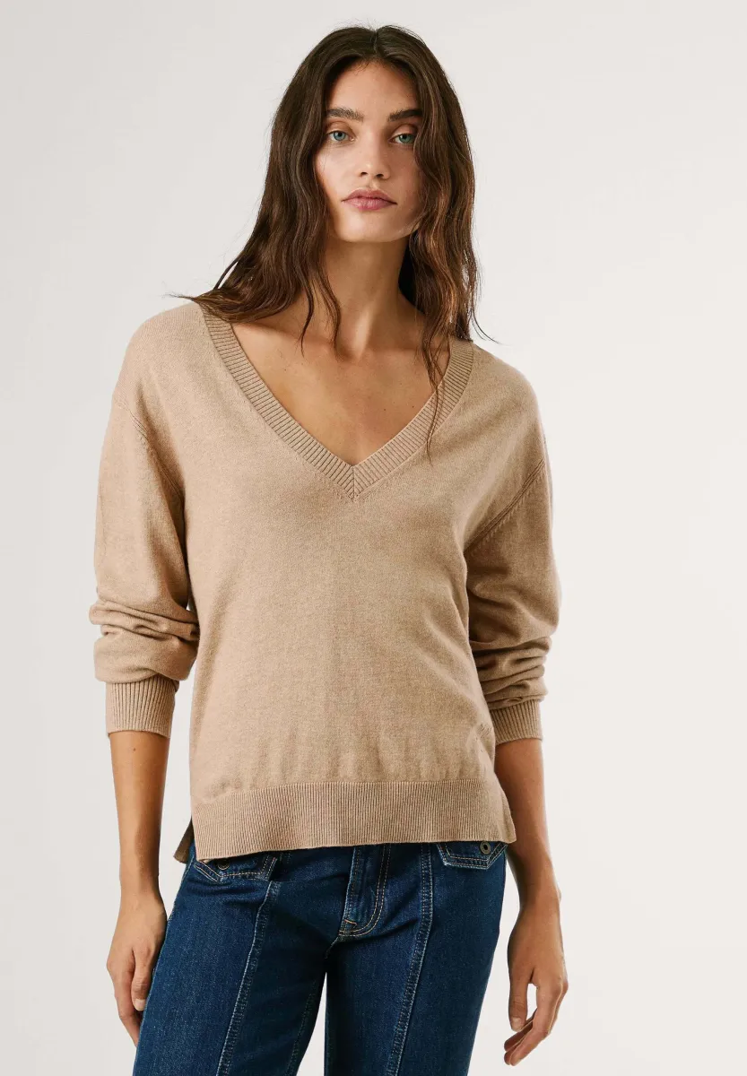 Strickpullover - beige