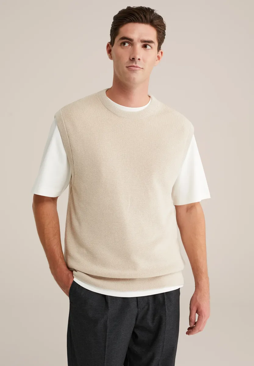 Strickpullover - beige