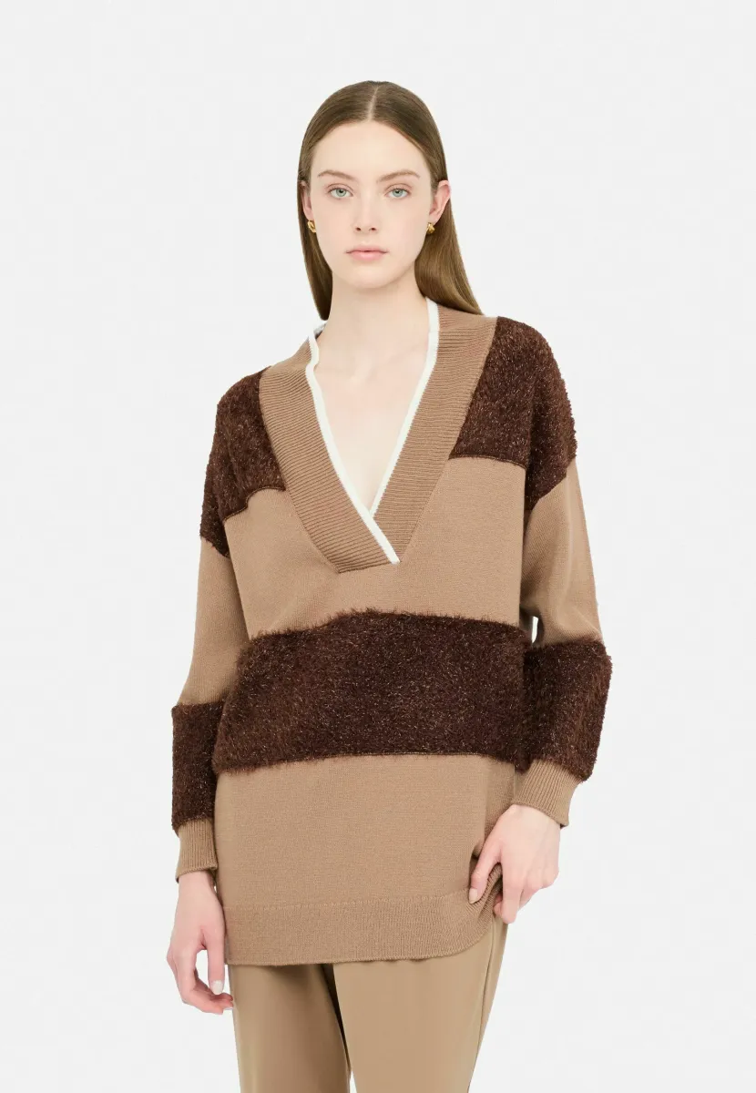 Strickpullover - beige