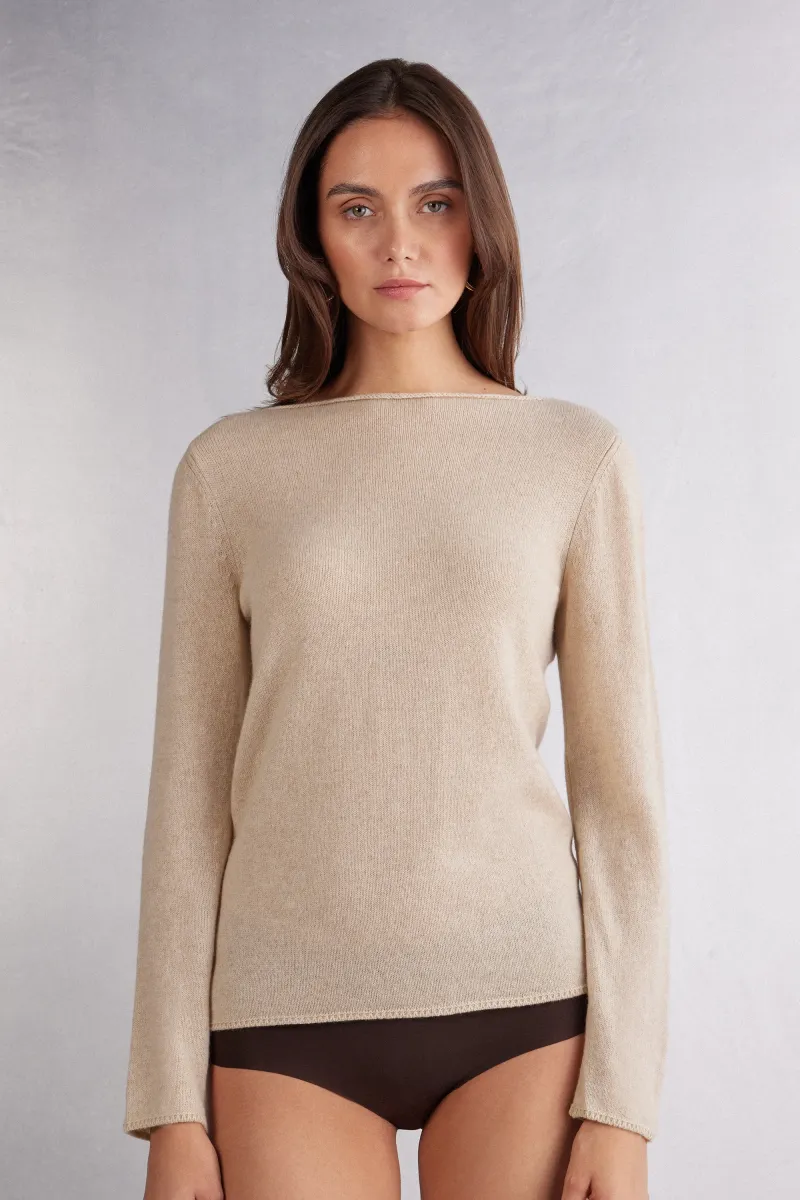 Strickpullover - beige