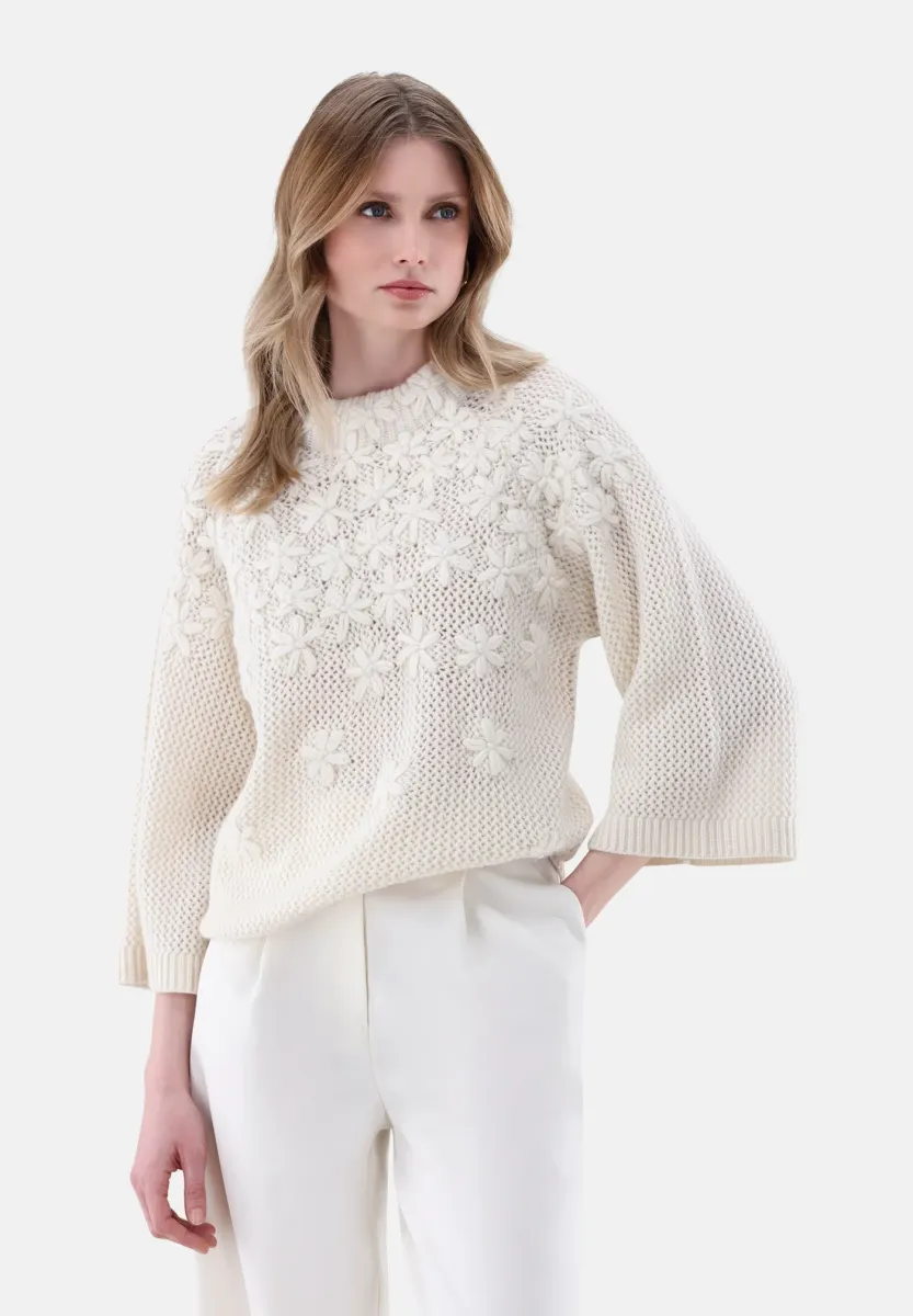 Strickpullover - beige