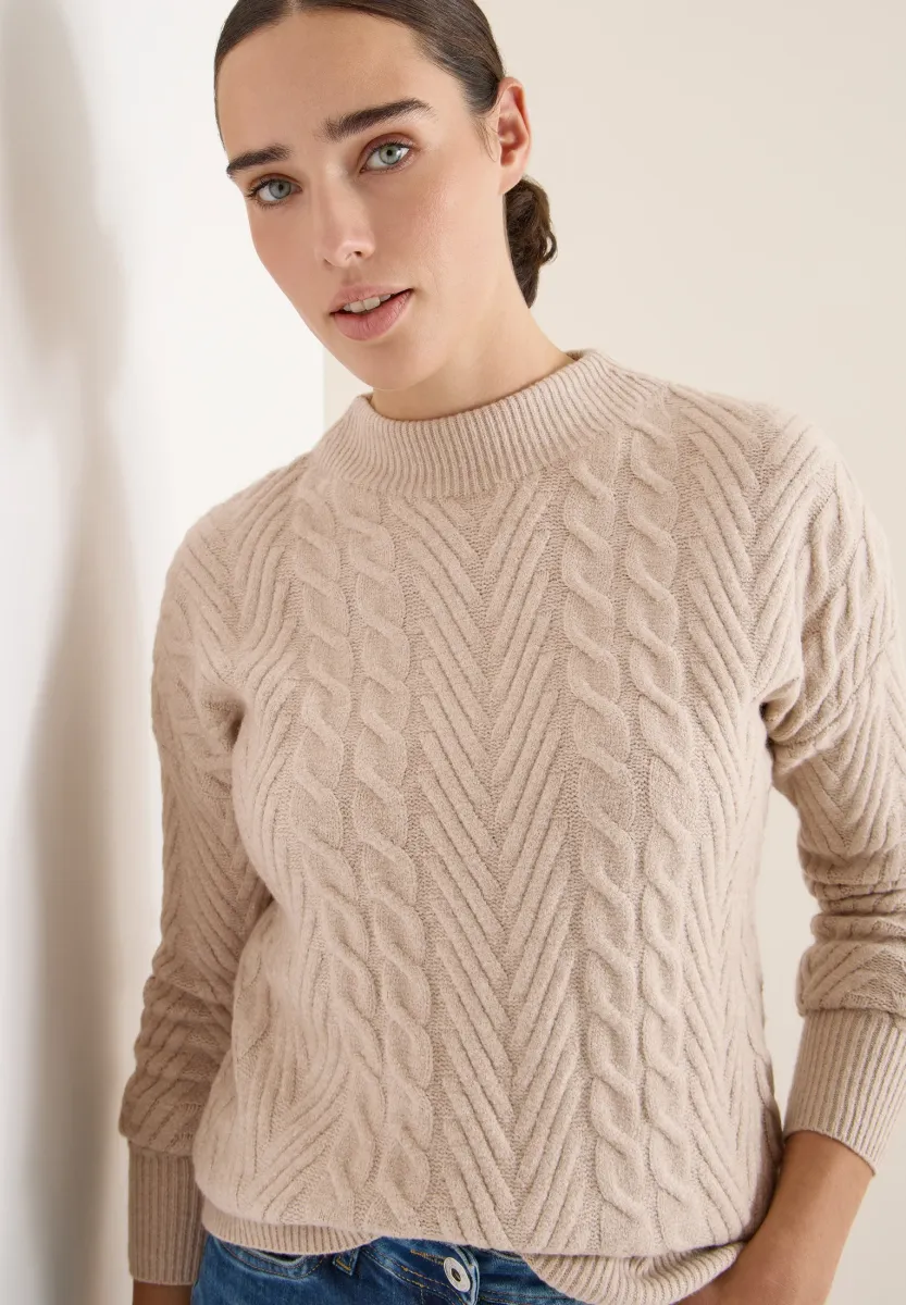 Strickpullover - beige