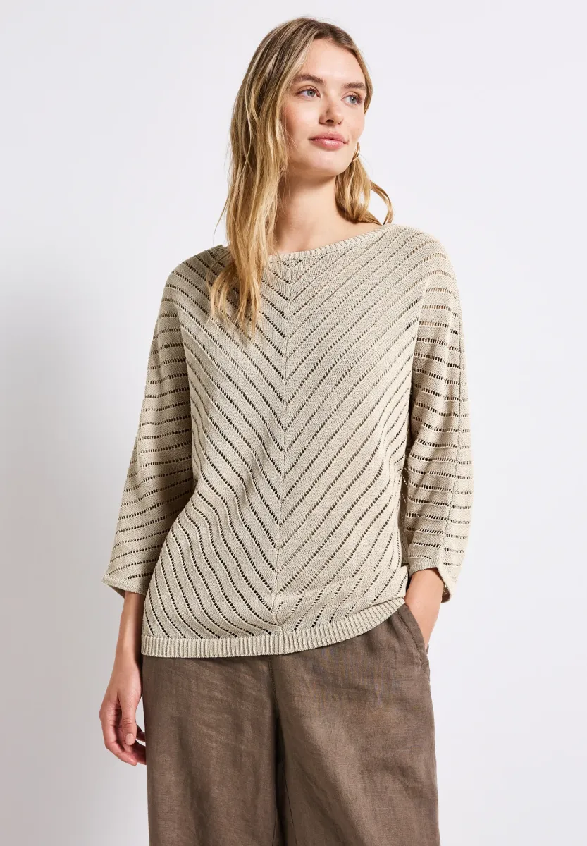 Strickpullover - beige