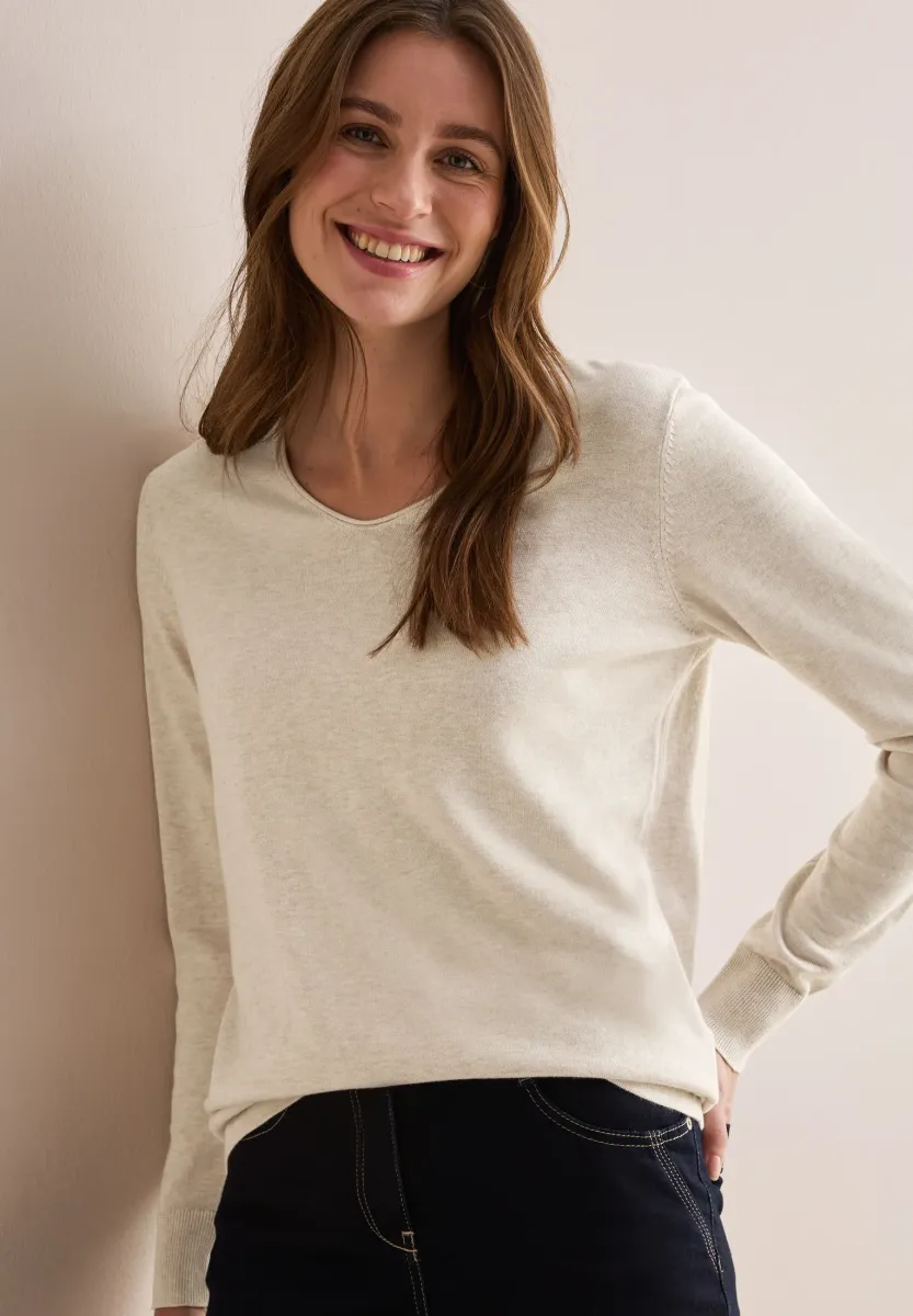 Strickpullover - beige