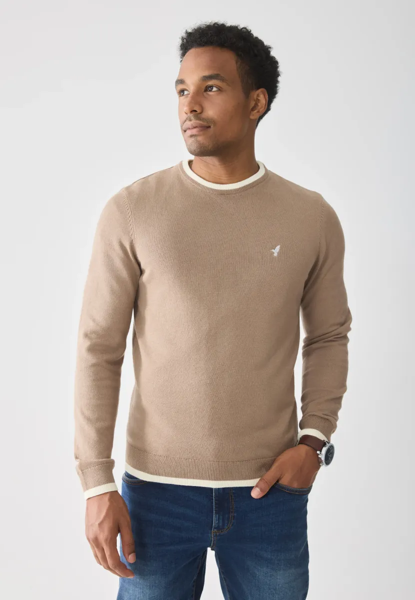 Strickpullover - beige