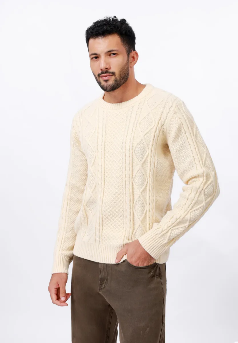 Strickpullover - beige