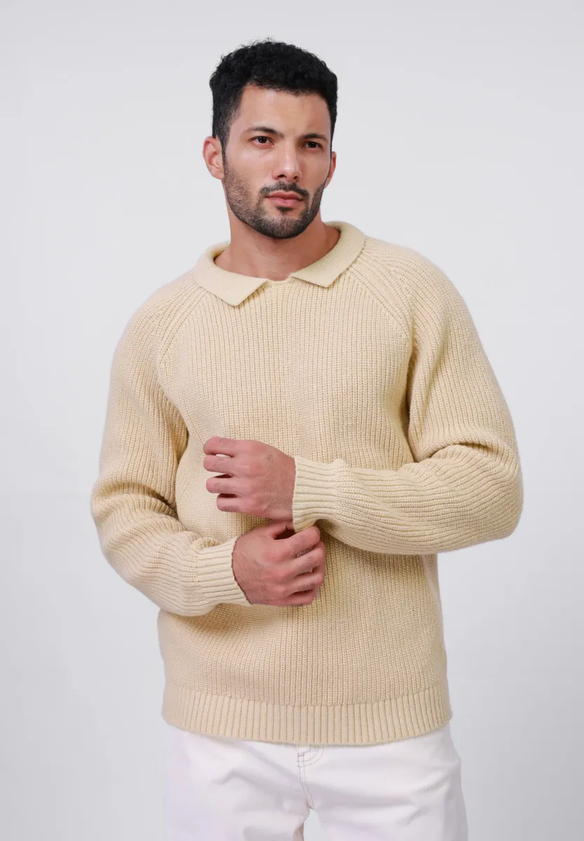 Strickpullover - beige